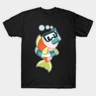 Fish Swimming Snorkel T-Shirt